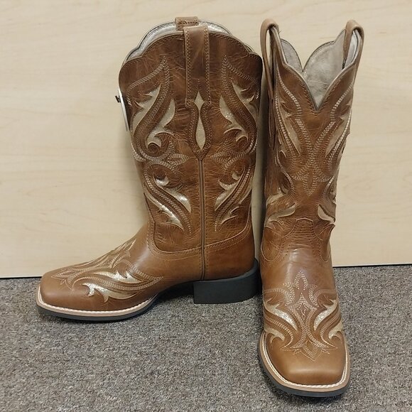 Ariat Women's Round Up Bliss Western Boot - Midday Tan - Picture 1 of 4
